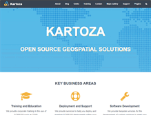 Tablet Screenshot of kartoza.com